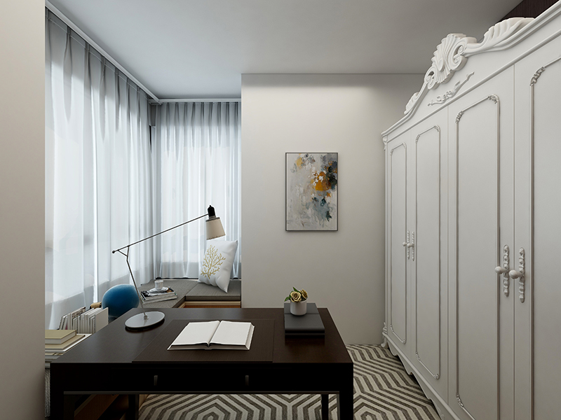 134㎡太原錦澤苑三居室裝修 歐式風格客廳餐廳翻新 廚衛(wèi)改造案例